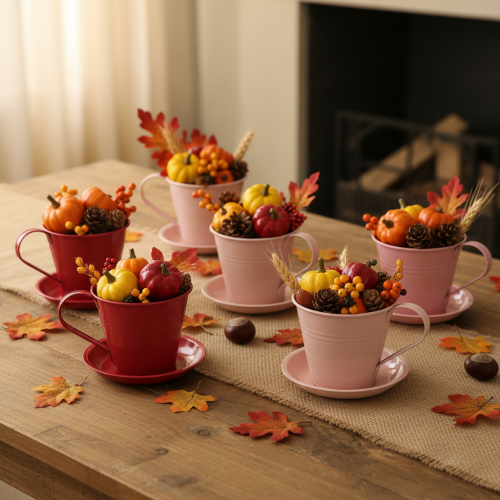 tételeket Ültetőcsésze csészealjjal kreatív kertekhez, 11 cm, 6 darab