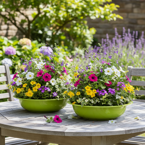 tételeket Ültetőtálca a nappali vonzó növénydekorációjához, 29 cm, 2 darab