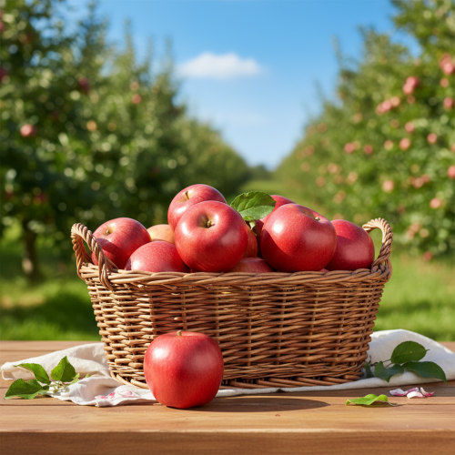 tételeket Dekoratív Alma Piros Mesterséges Gyümölcs Valódi Érintéses 9cm