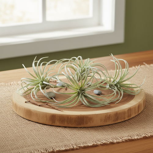 tételeket Tillandsia zamatos mesterséges zöld növények 13cm