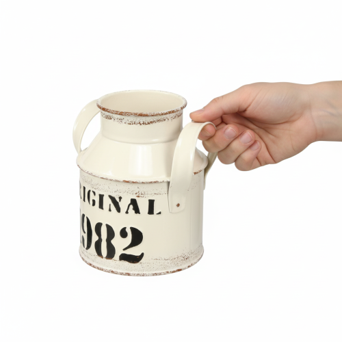 tételeket Fém díszes kancsó “Original 1982” Krém rozsdabarna M13cm 2db