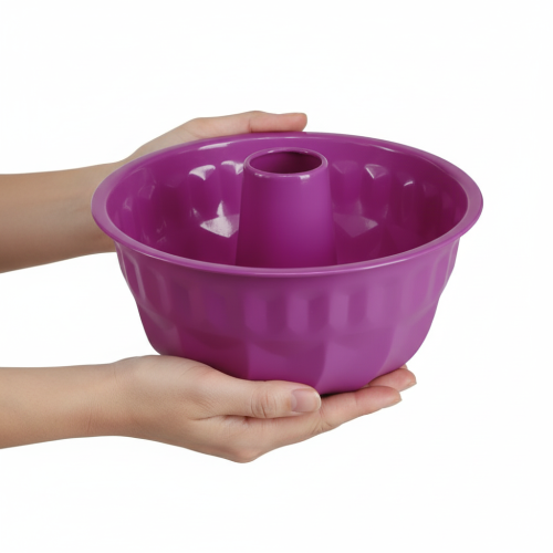 tételeket Bundt tortaforma, fém, díszes tortaforma, lila, Ø23cm, M12cm