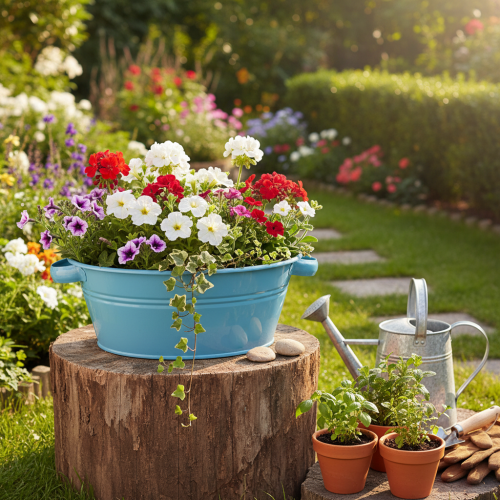 tételeket Kerek tál füllel, dísztál, virágtál, kék, Ø33,5cm
