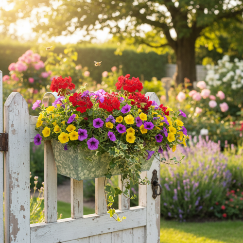tételeket Virágláda konzollal, erkélyre, fém, 35x15cm, M13cm