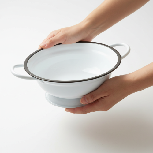 tételeket Fém dísztál, fehér és fekete, Ø16,5cm, M6,5cm, 4 darab