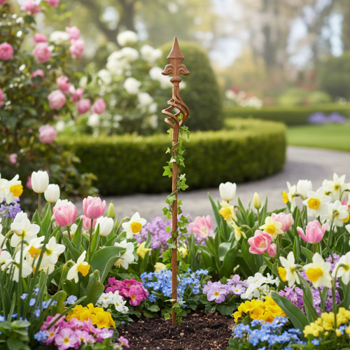 tételeket Kerti rács díszléchez, díszítőelemmel, 115 cm