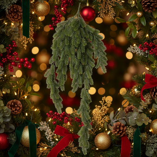 Műfenyőág karácsonyi asztaldísznek 108cm | Floristik24.hu