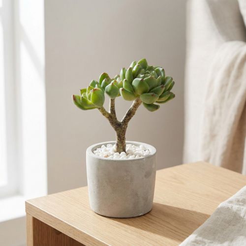 Zamatos Echeveria műzöld H15cm | Floristik24.hu