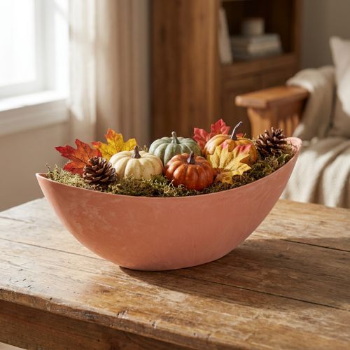 Műanyag tál világos narancssárga 39cm x 13cm H13cm | Floristik24.hu