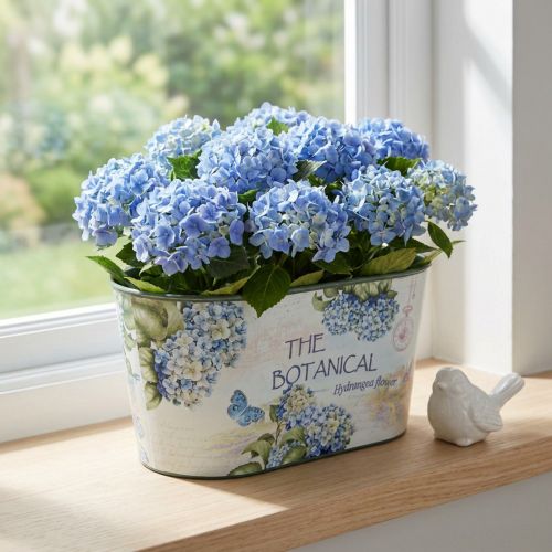 Virágtál ovális hortenzia műanyag tál 21,5×12,5cm H11cm | Floristik24.hu