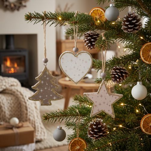 Karácsonyi díszek, csillagok,