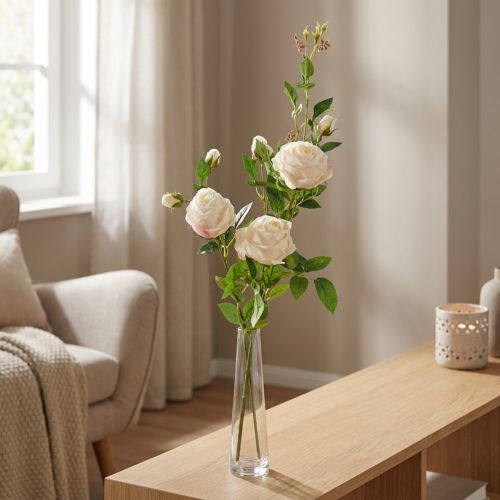 Rózsaág krém / rozé 100cm | Floristik24.hu
