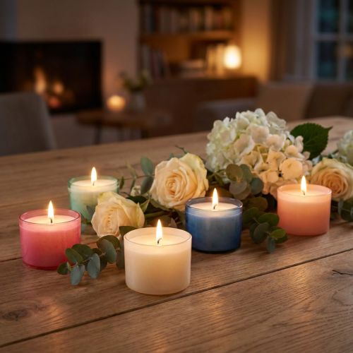 Colorlights pasztell színű teamécsesek vegyes színűek, égési idő 8 óra, 40 db | Floristik24.hu