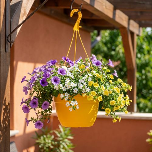 tételeket Függesztett kosár 25cm sárga