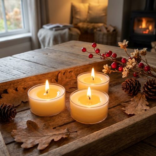 Pure Nature Lights teamécsesek, 10 órás égési idővel, repceviasz gyertyák, 8 darab | Floristik24.hu