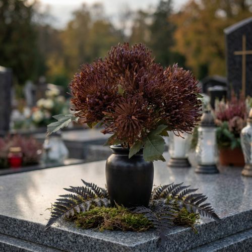 Protea mű tűpárna Leucospermum lila 30cm 6 db | Floristik24.hu
