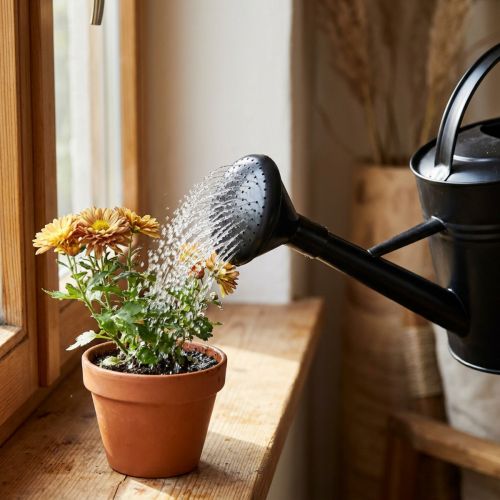 Öntözőkanna zuhany fekete 5l | Floristik24.hu
