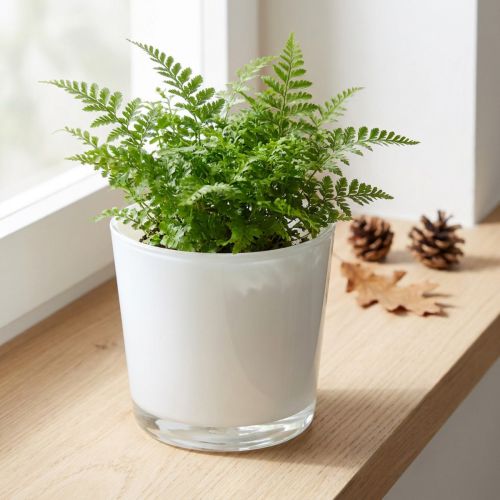 Üvegültető fehér Ø11,5cm H11cm | Floristik24.hu