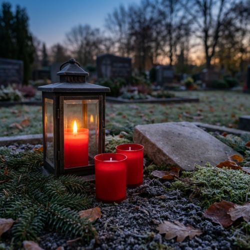Sírlámpa utántöltő gyertya utántöltő betét sírlámpák piros 20 db | Floristik24.hu