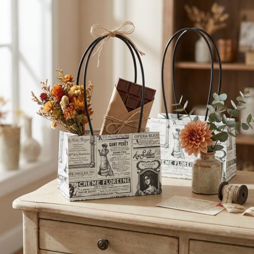 Ajándéktasakok papírból 13,5×22 cm 10 db | Floristik24.hu