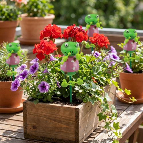 Növénydugók békák dekoratív virágdugók 24cm 16 db | Floristik24.hu
