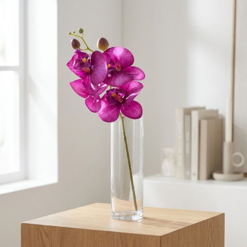 Orchid Artificial Phalaenopsis 4 virág Fukszia 72cm | Floristik24.hu