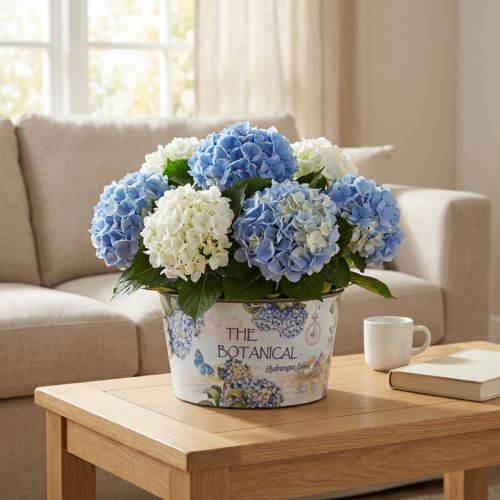 Ültető hortenzia virágtál kerek műanyag Ø21cm H11cm | Floristik24.hu
