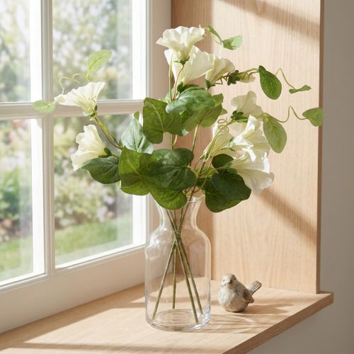 Műborsó, kerti virágok, fehér, 85 cm | Floristik24.hu