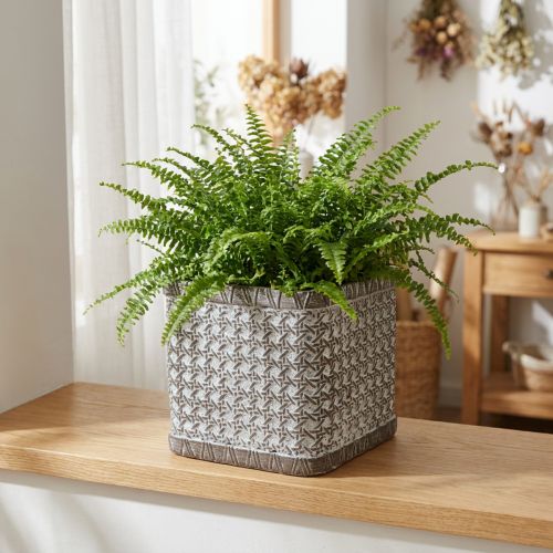 Ültetőgép Kerámia virágcserep 15×15×15cm | Floristik24.hu