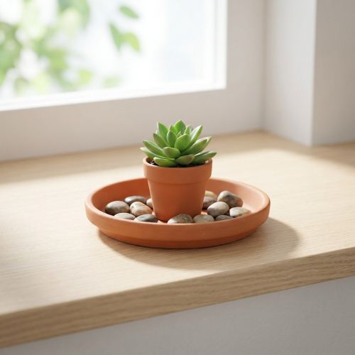 Edényalátét, terrakotta, ételtál, elrendezési alap Ø8,8cm | Floristik24.hu