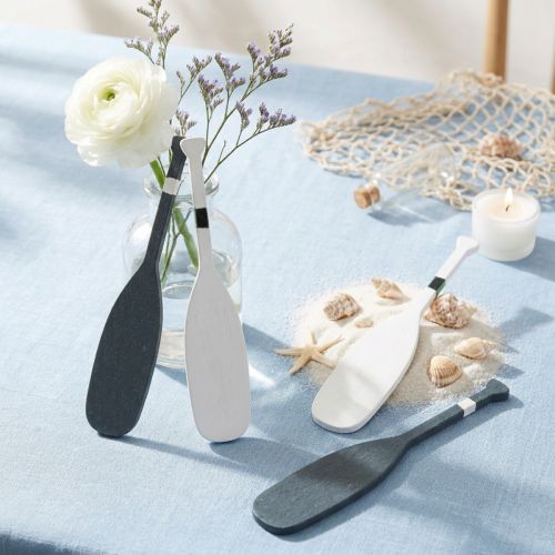 tételeket Miniatűr evezős dekoráció tengerészeti dekorációhoz, 8 cm, 18 darab