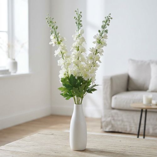 Delphinium fehér művirág Delphinium selyemvirág Művirág 3db | Floristik24.hu