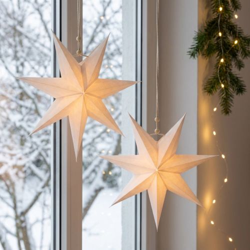 Mikulásvirág ablak, papír csillagok karácsonyi, összecsukható csillag Ø21cm 4db | Floristik24.hu