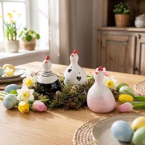Díszcsirkék Húsvéti dekorációs figurák csibék 9,5cm 3 db | Floristik24.hu