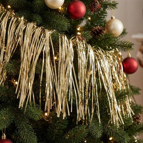 Tinsel világos arany csillogó függöny dekoráció arany 90×200cm | Floristik24.hu