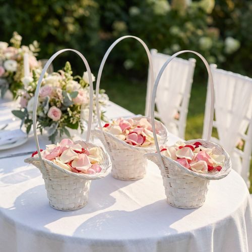 Virág- és sziromszóró kosár, 36 cm, 3 darabos | Floristik24.hu