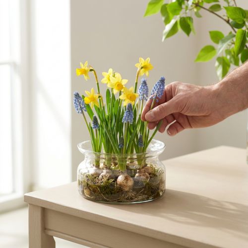 Üvegtál dísztál üveg úszótál Ø16cm H8cm | Floristik24.hu