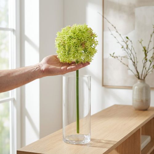 Allium zöld virágos műdíszhagyma Ø18cm 90cm | Floristik24.hu