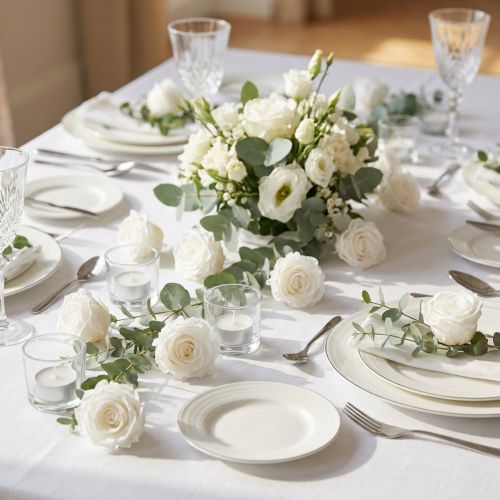 tételeket Infinity Roses Igazi Rózsafejek Mini Rózsa Fehér Ø3cm 16 db