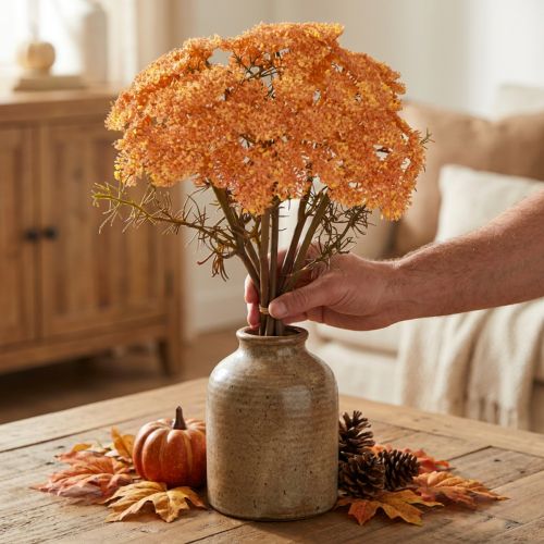 Cickafark művirág Achillea műnarancs 30cm 6 db | Floristik24.hu
