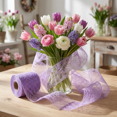 Polár 8cm 25m lila | Floristik24.hu