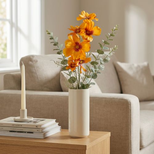 Cosmea Kosmee ékszerkosár művirág narancs 75cm | Floristik24.hu