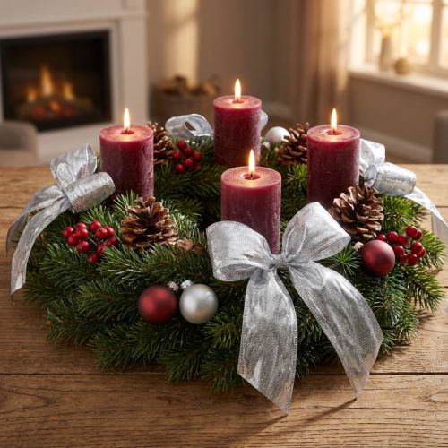tételeket Deco szalag ezüst drótéllel 40mm 25m