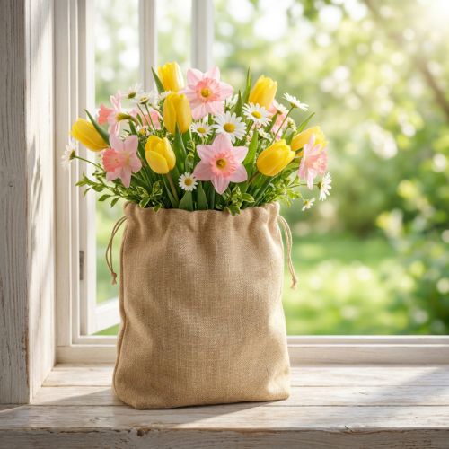 Jutazsák 28×10cm M40cm | Floristik24.hu
