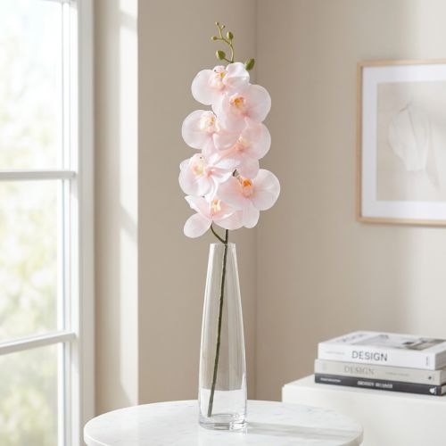 Mesterséges Orchidea Pink Phalaenopsis Real Touch 83cm | Floristik24.hu