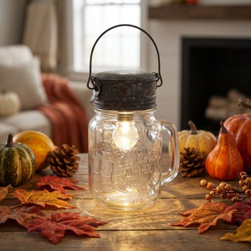 Dekoratív ivópohár LED lámpával Ø8cm M16cm | Floristik24.hu