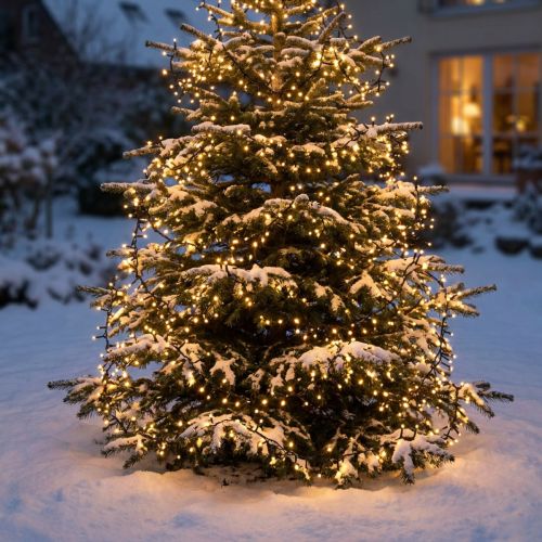 LED rizs világítólánc meleg fehér külső 720er 54m | Floristik24.hu