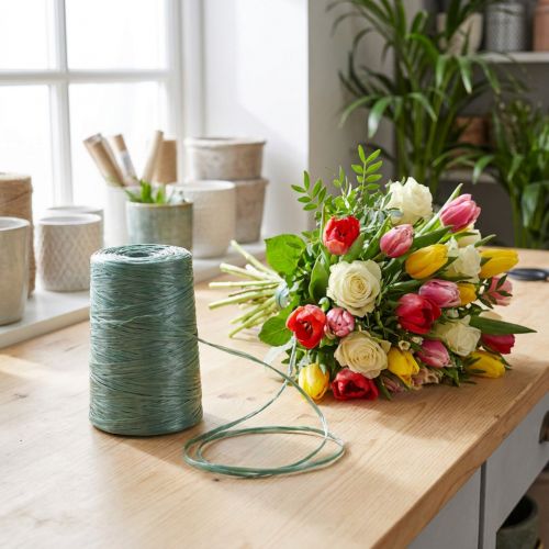 Kertész raffia zöld raffia virágkötő 3500m 5db | Floristik24.hu
