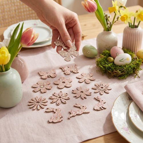 tételeket Szórványdísz fa, szórványdarabok tavaszi húsvéti rózsaszín 2-4cm 64p
