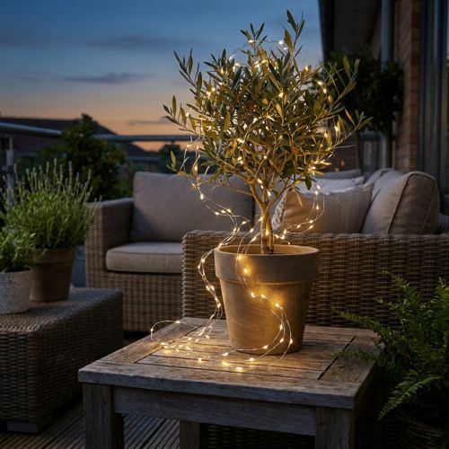 LED tündér lámpák huzal tündérfény időzítő kívül 180cm | Floristik24.hu